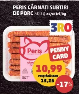 PERIS CÂRNAȚI SUBȚIRI DE PORC