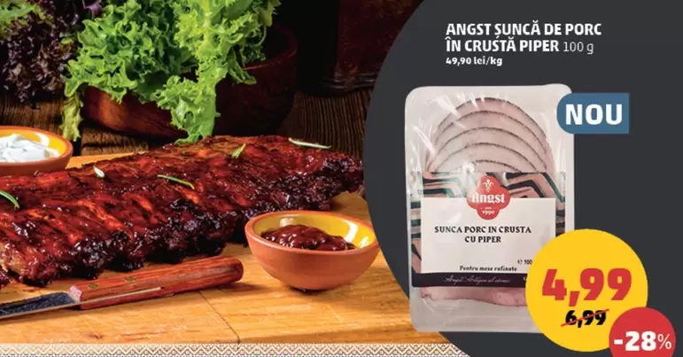 Angst Șuncă de porc în crustă piper