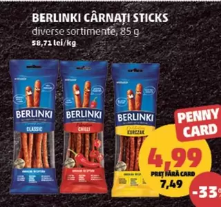 BERLINKI CÂRNAȚI STICKS