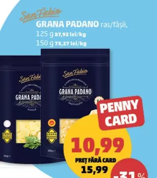 GRANA PADANO ras/fâșii