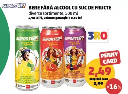 Bere fără alcool cu suc de fructe