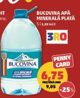 APĂ MINERALĂ PLATĂ