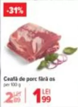 Ceafă de porc fără os