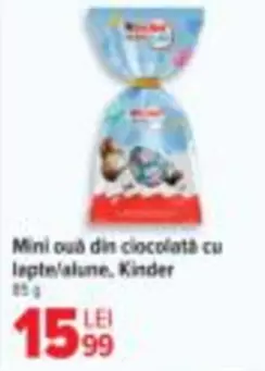 Kinder - Mini oua din ciocolata cu lapte/alune