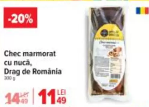 Chec marmorat cu nucă