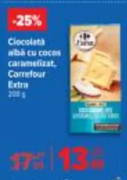 Ciocolată albă cu cocos caramelizat