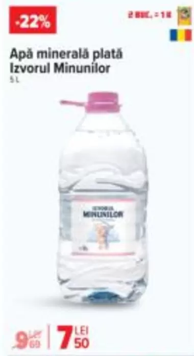 Apă minerală plată