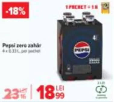 Pepsi -  zero zahăr