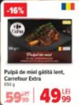 Pulpă de miel gătită lent