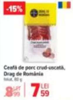 Ceafă de porc crud-uscată