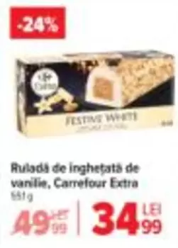 Ruladă de înghețată de vanilie