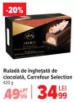 Ruladă de înghețată de ciocolată