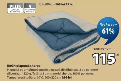 BAGN plapumă sherpa