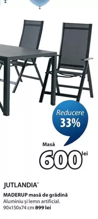 MADERUP masă de grădină