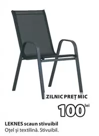 LEKNES scaun stivuibil