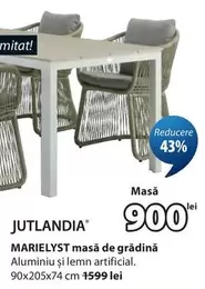 MARILYST masă de grădină