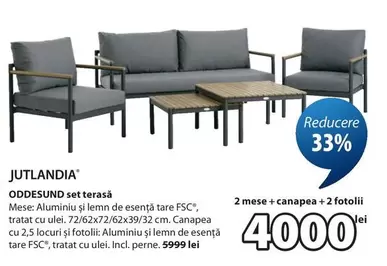 ODDESUND set terasă