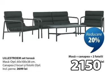 LILLESTROM set terasă