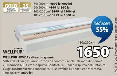 Hovda saltea din spumă