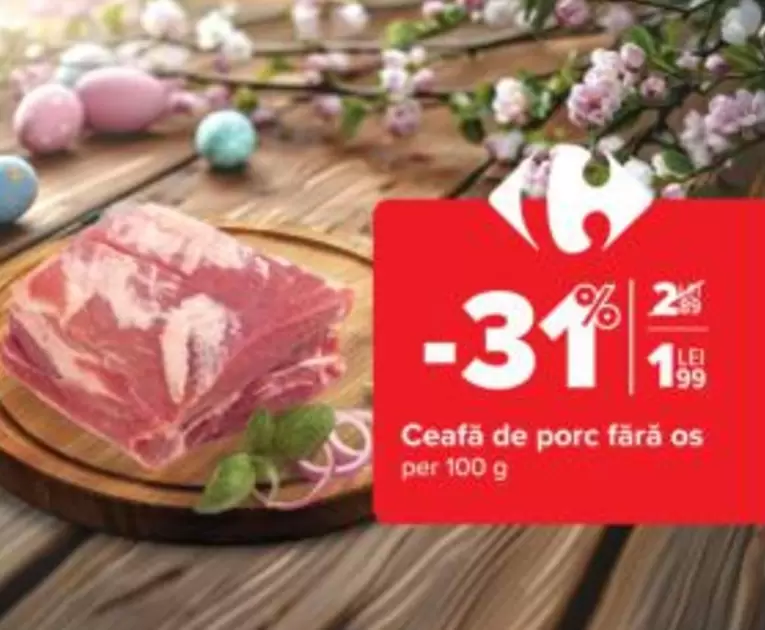 Ceafă de porc fără os