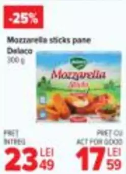 Mozzarella sticks pane