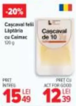 Cașcaval felii Lăptăria cu Caimac