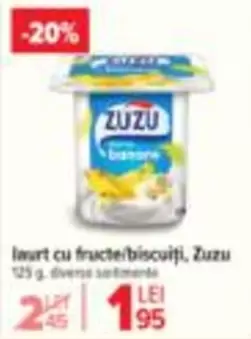 Zuzu - Iaurt cu fructe/biscuiți