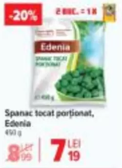 Spanac tocate portionat