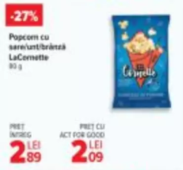 Popcorn cu sare/ant/brânză