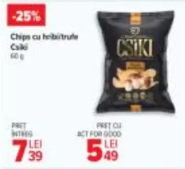 Chips cu hribi/trufe
