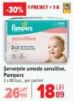 Pampers - Șervețele umede sensitive