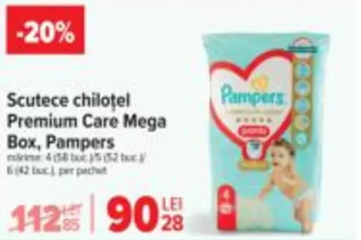 Pampers - Scutece chiloțel Premium Care Mega Box