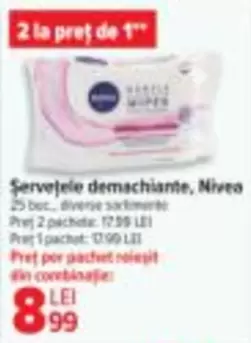 Șervețele demachiante