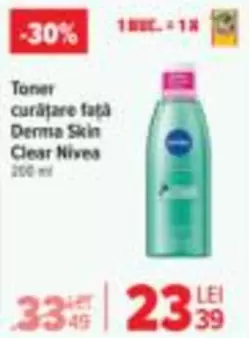 Toner curățare față Derma Skin Clear