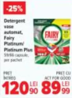 Detergent vase automat, Platinum Plus