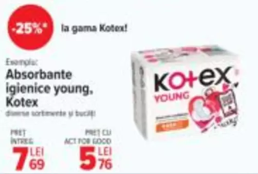 Absorbante igienice young