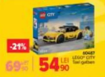 Lego - LEGO CITY 60487 Taxi galben
