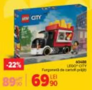 Lego - 60408 LEGO CITY Furgoneta de cartofi prăjiți