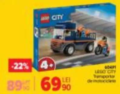 Lego - LEGO City Transportor de motociclete 60491
