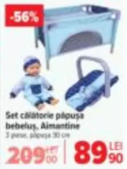 Set călătorie păpușa bebeluș, Aimantine