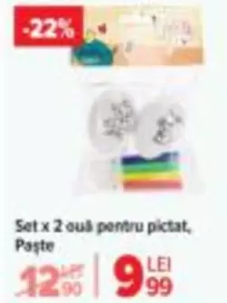 Set x 2 ouă pentru pictat, Paște