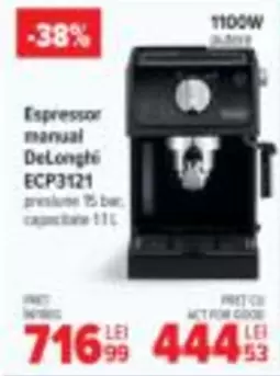 Espressor manual ECP3121