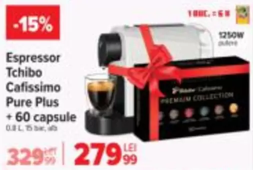Tchibo - Espressor Cafissimo Pure Plus + 60 capsule