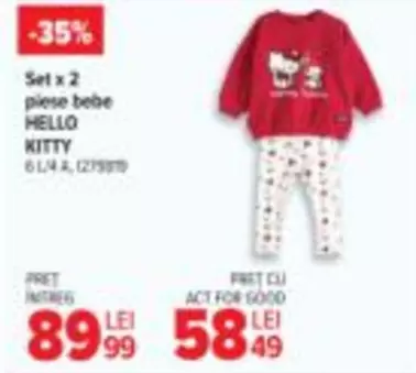 Hello Kitty - Set x 2 piese bebe
