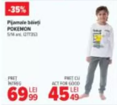 Pokemon - Pijamale băieți
POKEMON
S/M art. 1277253