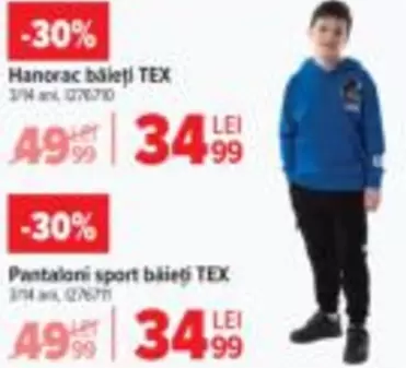 Hanorac băieți TEX 3/14 ani, 076710
