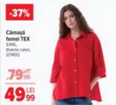 Cămașă femei TEX 5/XXL