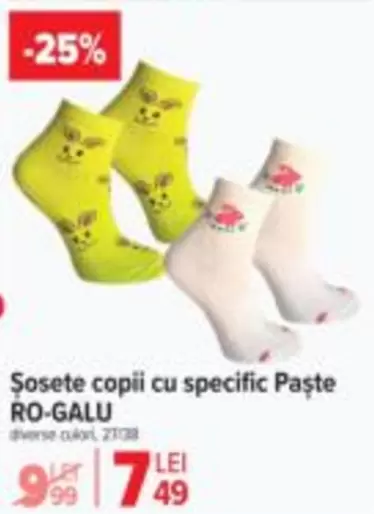Șosete copii cu specific Paște RO-GALU