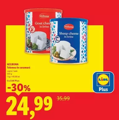 Goat cheese in brine, Sheep cheese in brine