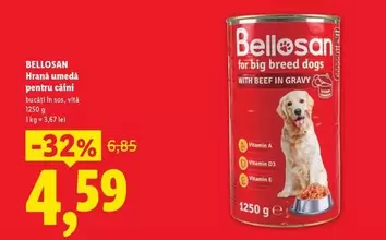 Hrană umedă pentru câini cu vită în sos